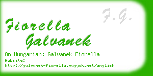 fiorella galvanek business card